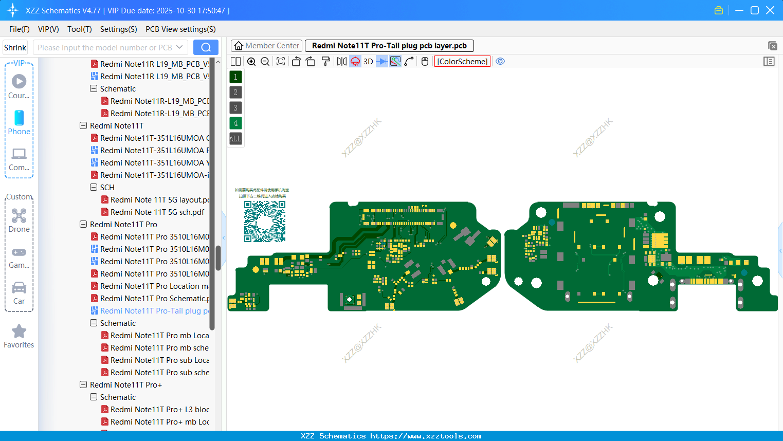 Xiaomi Redmi Note11T Pro-Tail Plug Pcb Layer